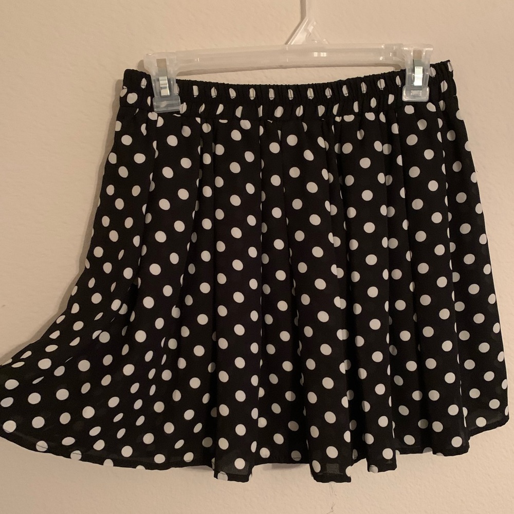 Polka Dot Flowy Skirt